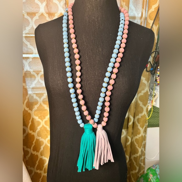 •Mare•Sole•Amore• Beaded Tassel Necklace - Picture 3 of 6